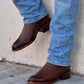 Original Handmade Deerskin Western Cowboy Boots