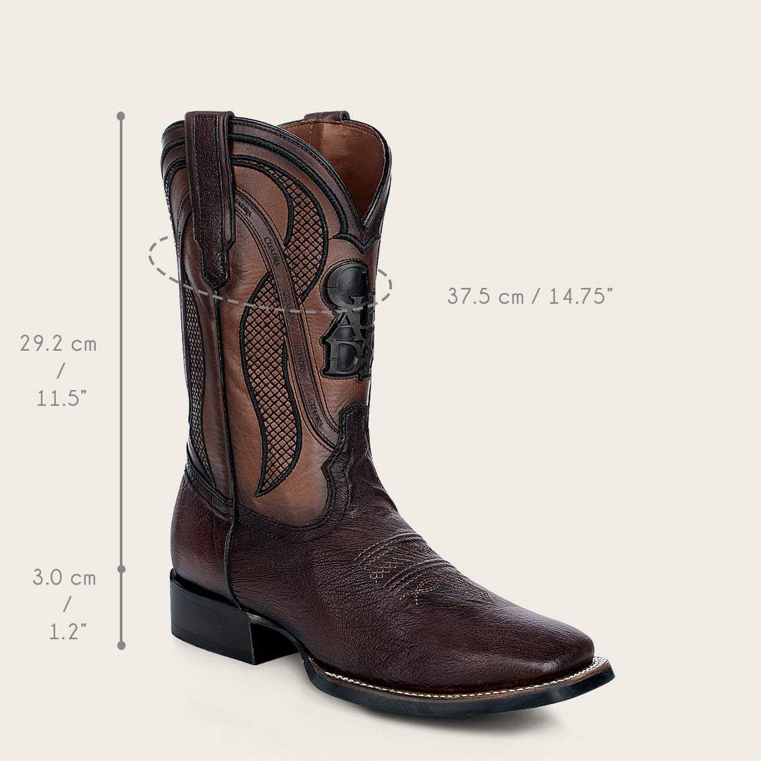 (⏰New Arrivals Promotion $20 OFF)Men's Square Toe Leather Cowboy Boots