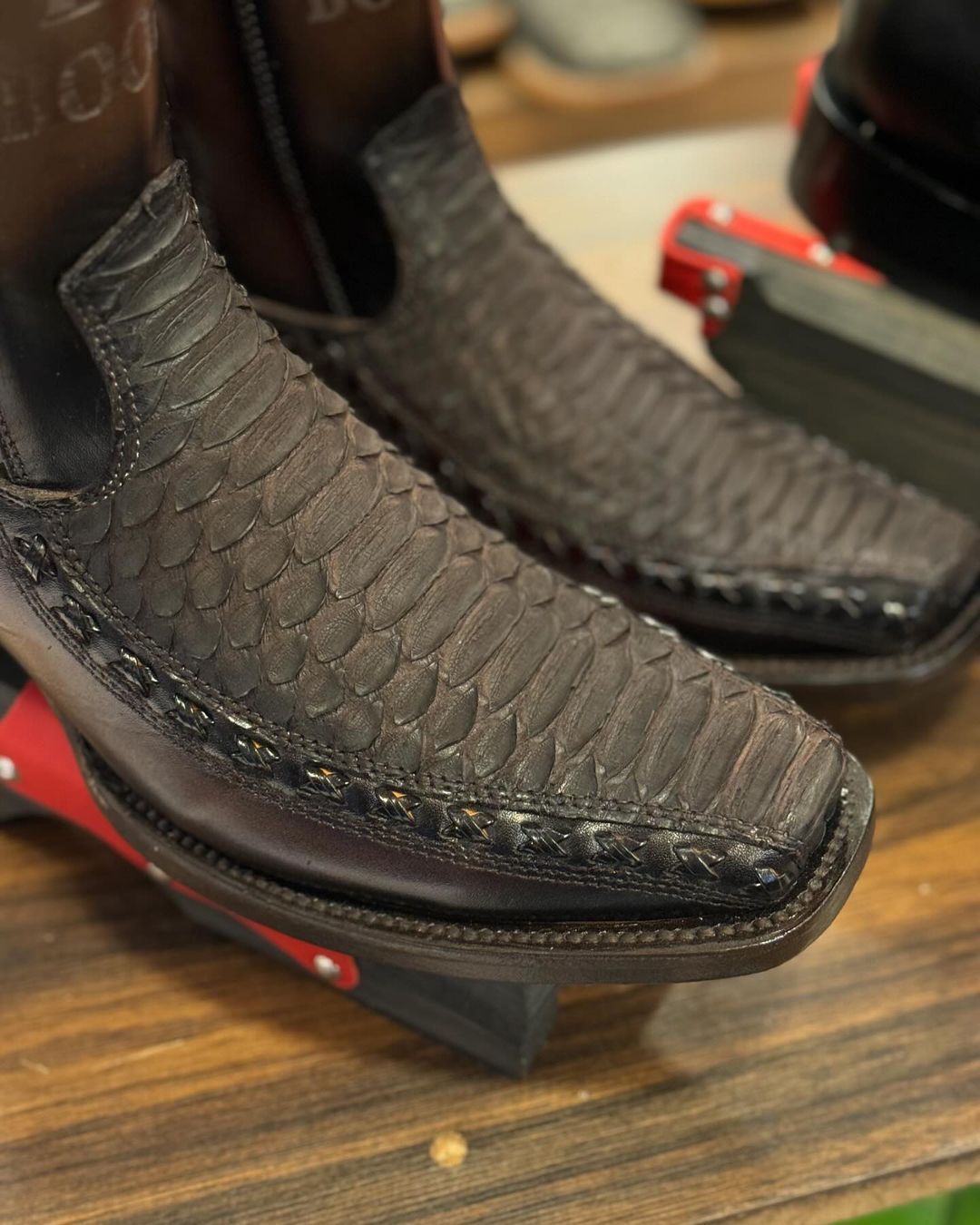 Italian Python Enzo Boots