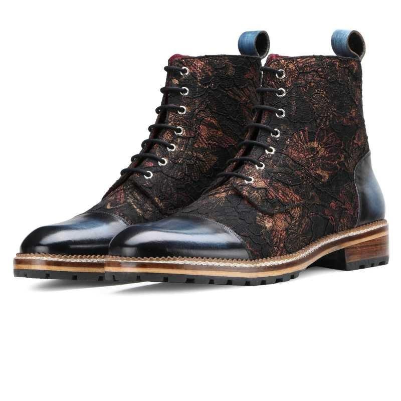 Jose Printed Laceup Boots