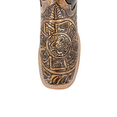 Men's Bulldog Hand Tooled Boots