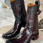 Crocodile Belly Grunt Boots