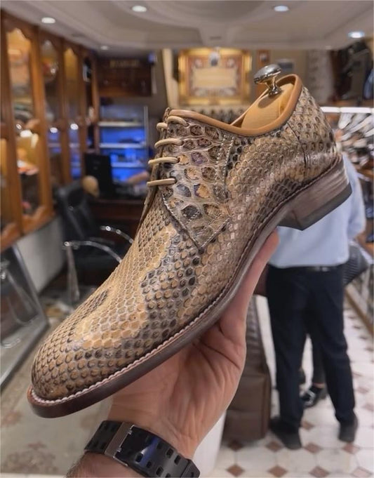 (⏰Last Day Promotion $5 OFF)-Python Runt Scaled Men's Shoes