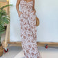 Floral Suspender Wide Leg Jumpsuit