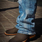 Men's Square Toe Patchwork Ankle Boots