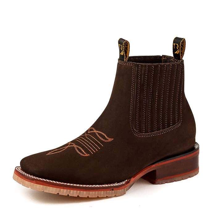 Men's Rubber Sole Square Toe Cowboy Boots