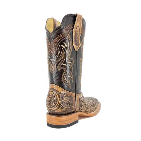 Men's Bulldog Hand Tooled Boots