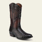 Men's Western Cowboy Caiman Leather Boots