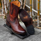 Italian Vintage Carved Deerskin Boots