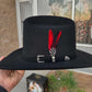 Vintage Handmade Feather Cowboy Hat