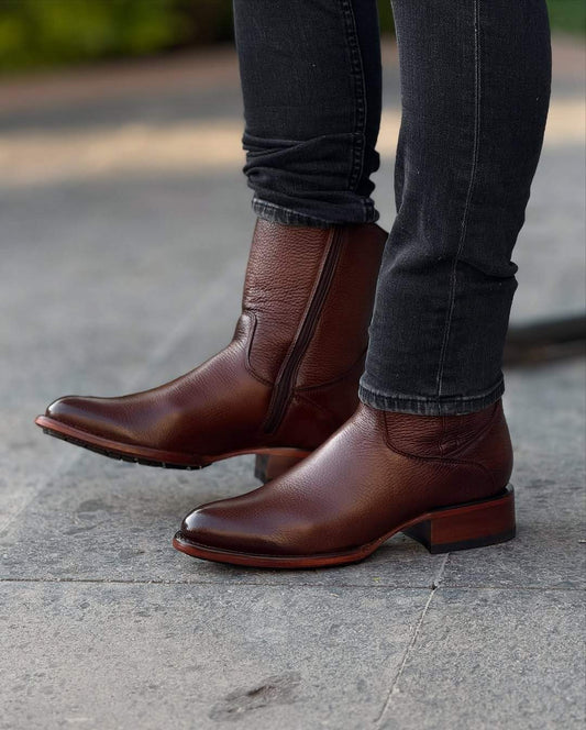 Original Honey Deerskin Ankle Boots