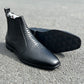 Snake-effect Leather Chelsea Boots