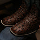 Chocolate Brown Caiman Boots (Free shipping)