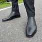 Snake-effect Leather Chelsea Boots