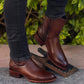 Original Honey Deerskin Ankle Boots