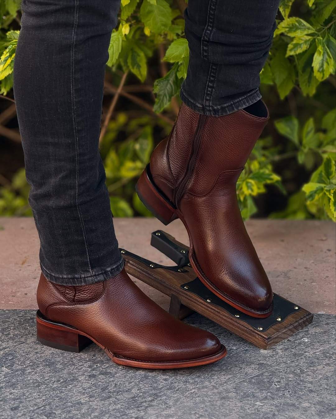 Original Honey Deerskin Ankle Boots