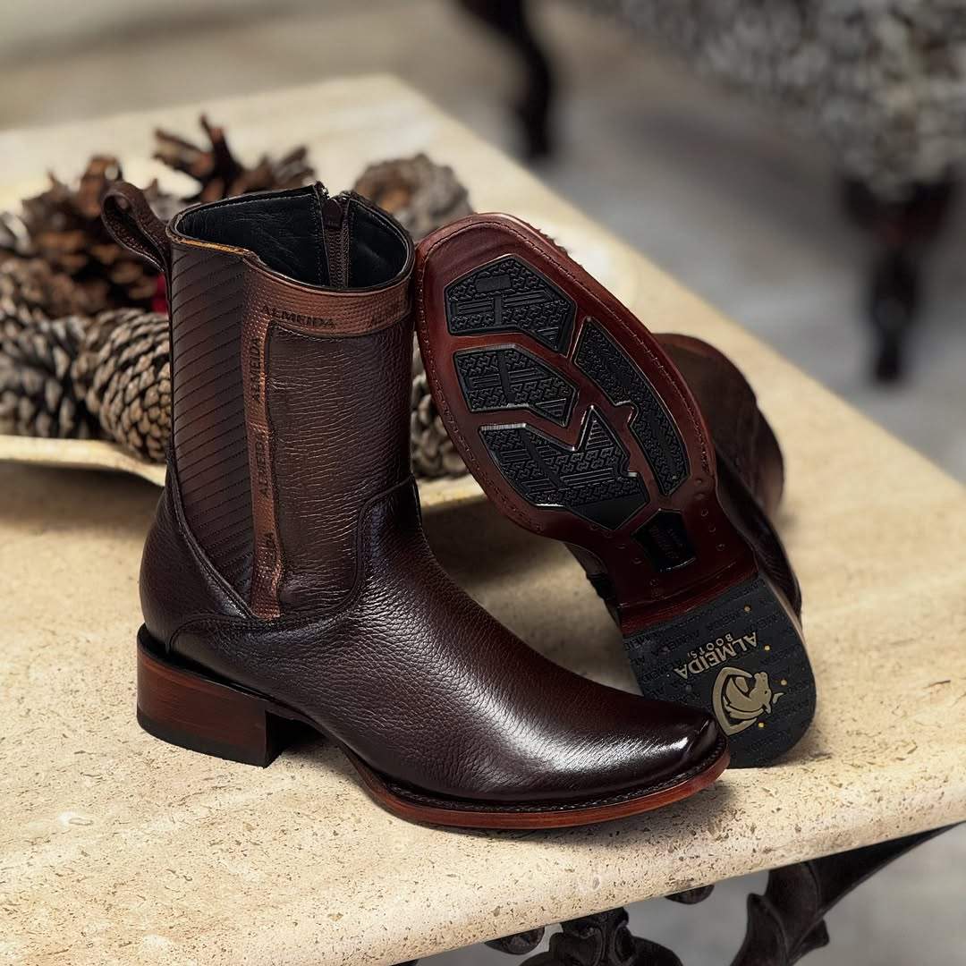 (🔥HOT SALE $20 OFF)Brown Deerskin Nevada Bootsot