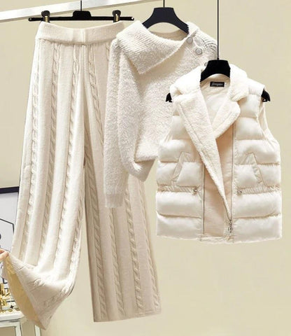 Cozy winter three-piece set