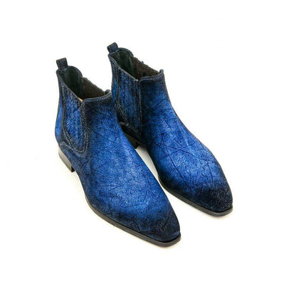 Insane Blue Chelsea Boots