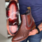 Men's Handmade Crocodile Leather Ankle Boots(Buy 2 Free Shipping✔️)