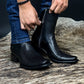 Black Crocodile Handmade Leather Boots