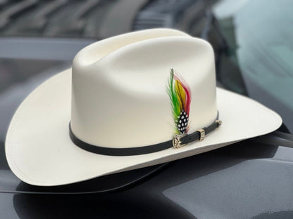 Western Color Feather Cowboy Hat