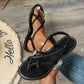 Woven Hollow Out Flat Sandals