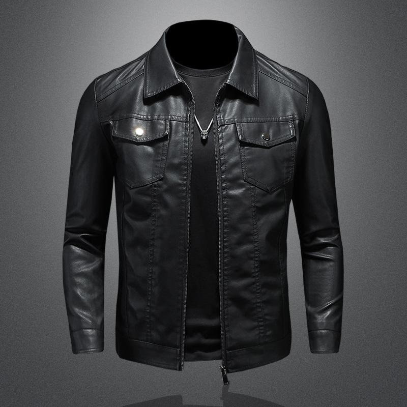 Men's Black Leather Jacket