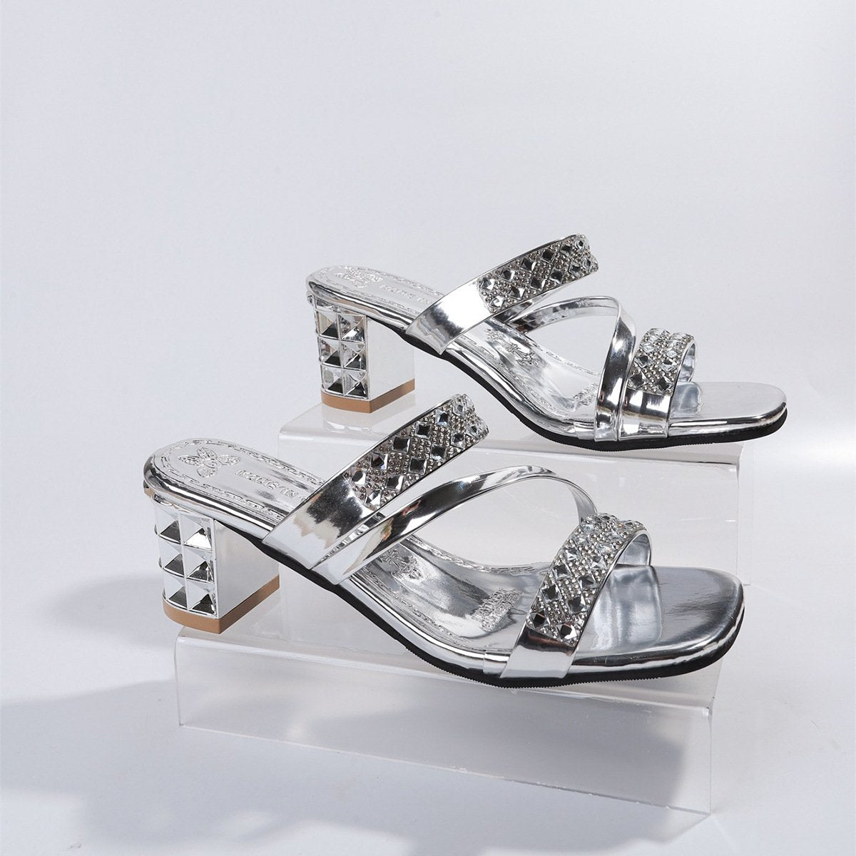 Women's Fashion Rhinestone High Heeled Sandals