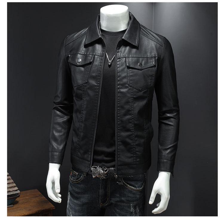 Men's Black Leather Jacket