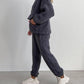 Comfy Plush Pocket Casual 2pc Suit