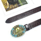 Men's Hat Leather Belt