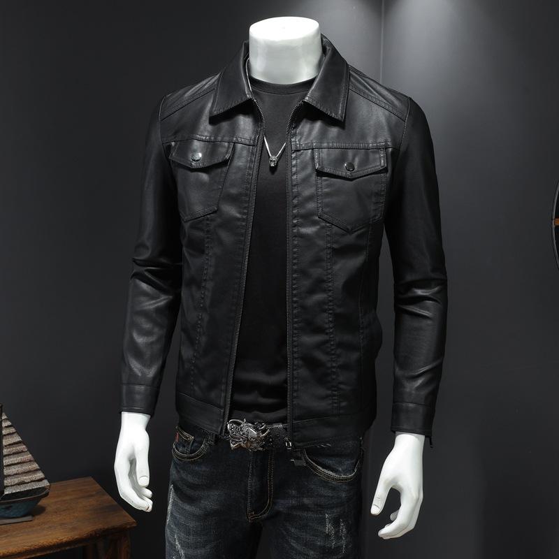 Men's Black Leather Jacket