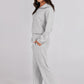 Casual Zippered Long Sleeved Two Piece Set