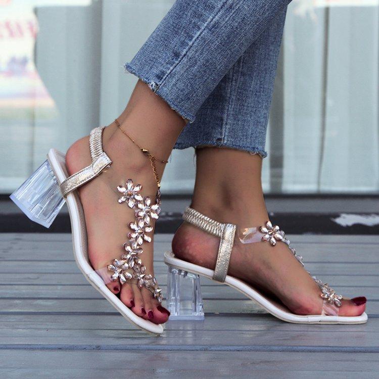 Women's Rhinestone Butterfly Sandals