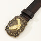 Mens Eagle Leather Belt