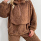 Comfy Plush Pocket Casual 2pc Suit