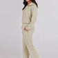 Casual Zippered Long Sleeved Two Piece Set