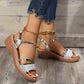 Women's Open Toe Slope Heel Sandal