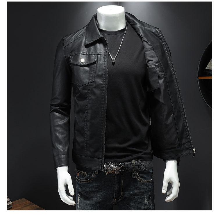 Men's Black Leather Jacket