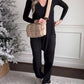 Waffle Knitted Suspenders Jumpsuit