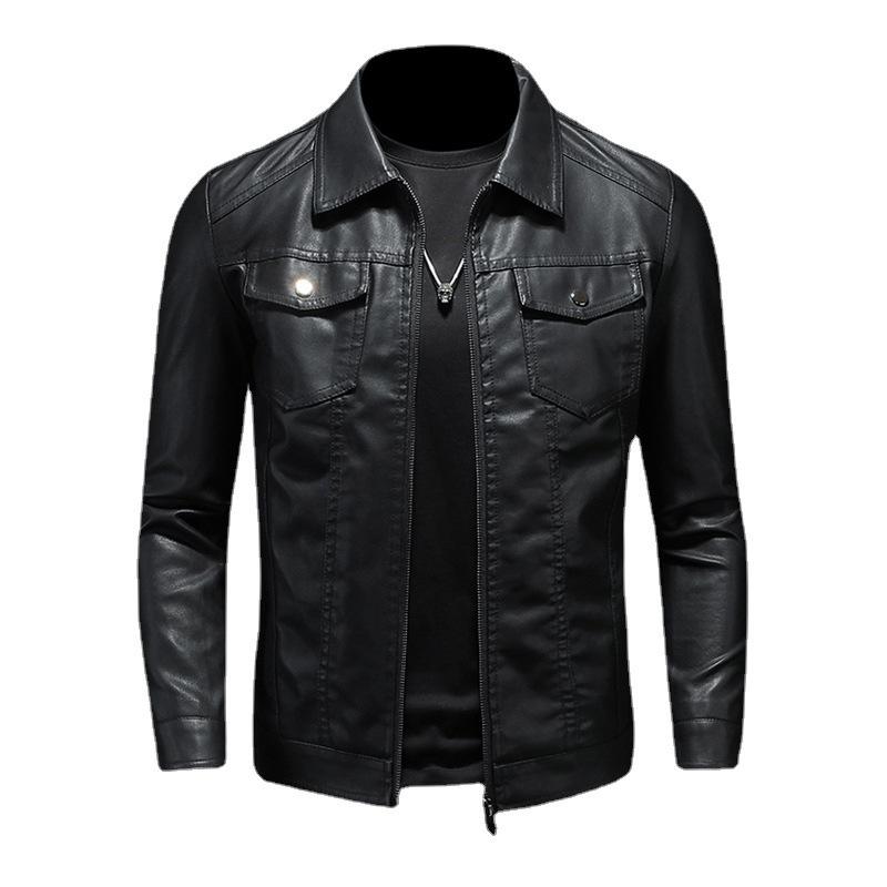 Men's Black Leather Jacket