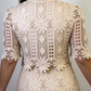 Elegant Cotton Lace Openwork Two-Piece Set