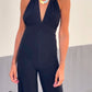 Black Sexy Backless Jumpsuit