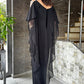 Sequin Chiffon Irregular Hem Cold Shoulder Jumpsuit