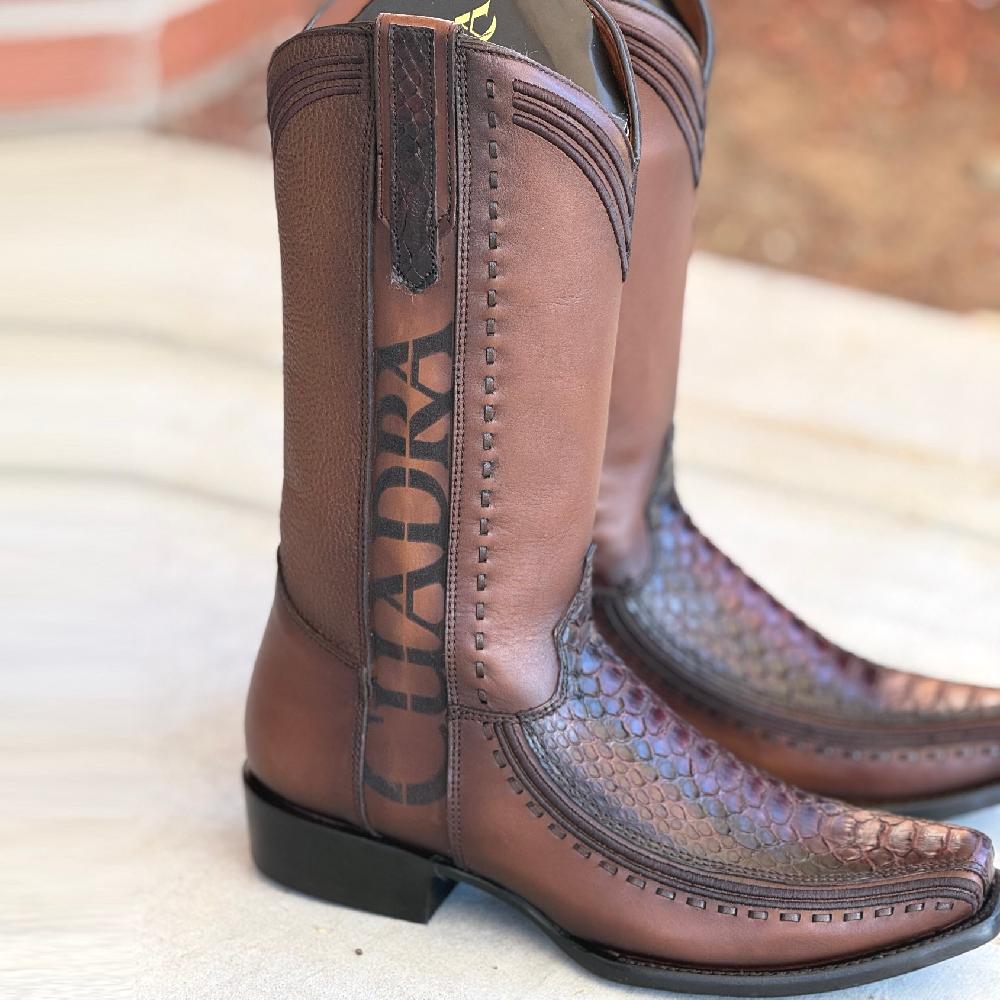 Men's Python Leather Cowboy Boots