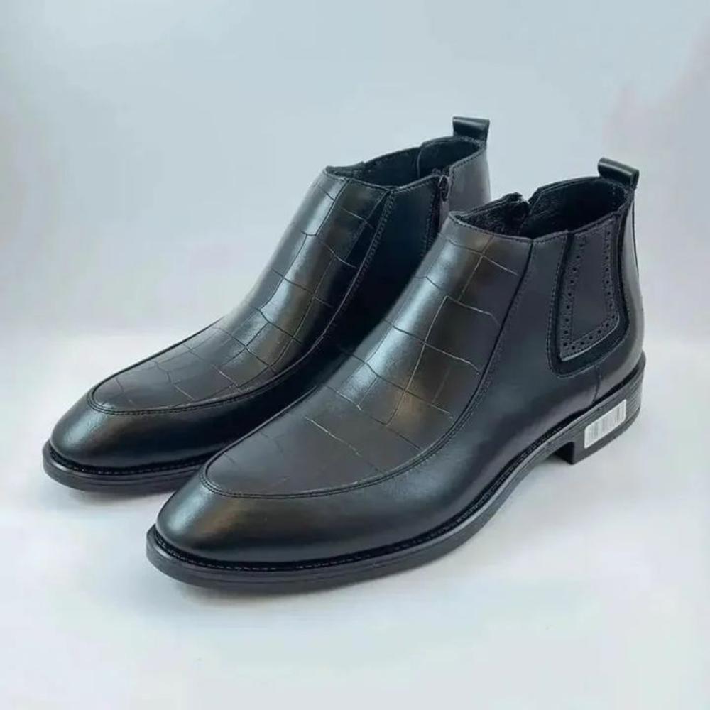 Men's Winter Full Leather Ankle Boots