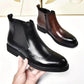 Men's Solid Mid-Top Chelsea Boots