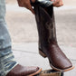 Men's Square Toe Embroidered Western Boots