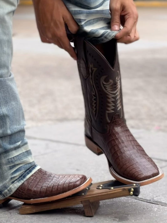 Men's Square Toe Embroidered Western Boots